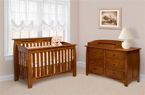 Boulder Creek Baby Crib Set Countryside Amish Furniture