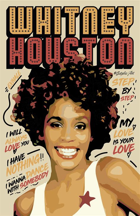 Whitney Houston / Whitney Houston Poster 80s Pop Wall Art - Etsy