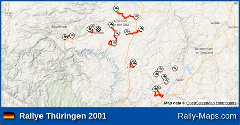 Streckenverlauf Rallye Th Ringen Drm Rallyekarte De