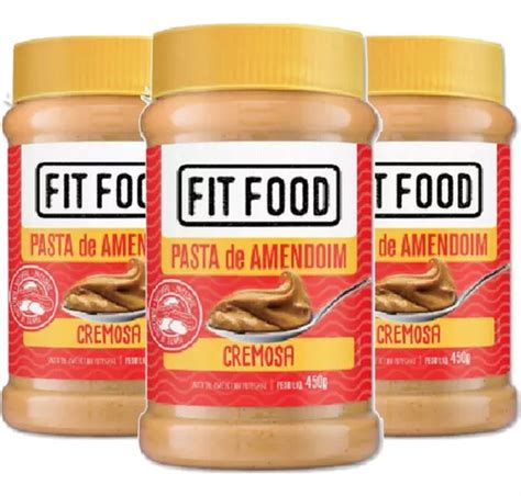 Kit C Und Pasta De Amendoim Cremosa Fit Food G