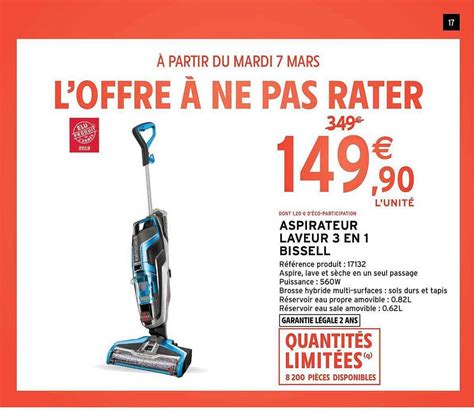 Promo Aspirateur Laveur En Bissell Chez Intermarch Hyper