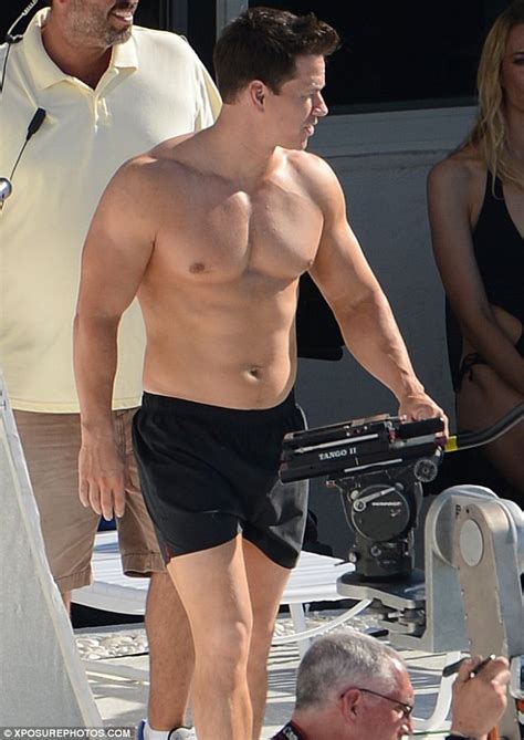 Mark Wahlberg Shows Off His Ripped Physique As He Strips To His Trunks