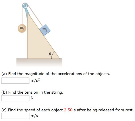 Solved Two Objects Are Connected By A Light String That Chegg