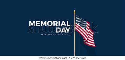 Memorial Day American Flag Background Banner Stock Vector Royalty Free 1971759560 Shutterstock