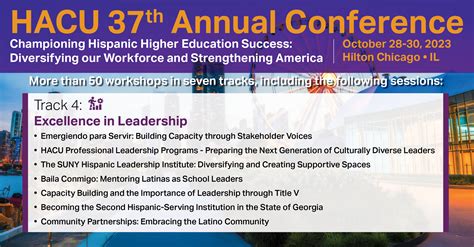 HACU S 37th Annual Conference To Feature Workshops On Excellence In