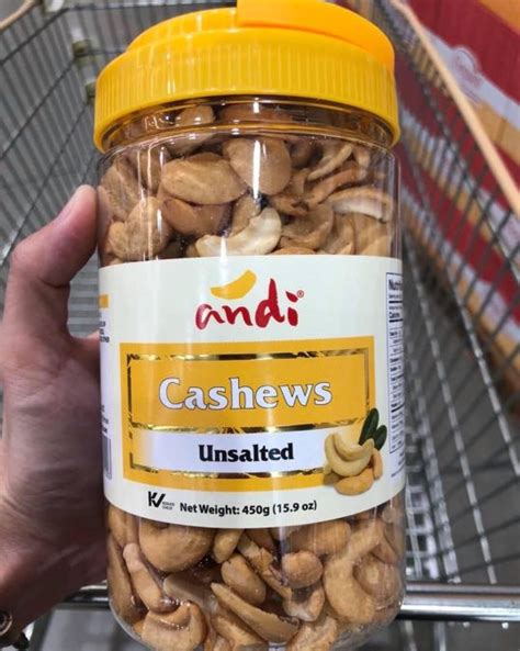 Andi Cashew Unsalted Nuts Food Drinks Packaged Instant Food On