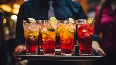 premium photo  photo   catering staff serving drinks