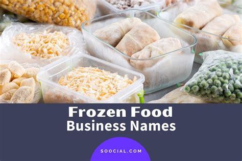 421 Frozen Food Business Name Ideas For Every Taste Soocial