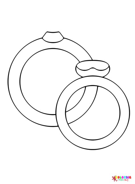 Wedding Ring Coloring Pages Printable For Free Download