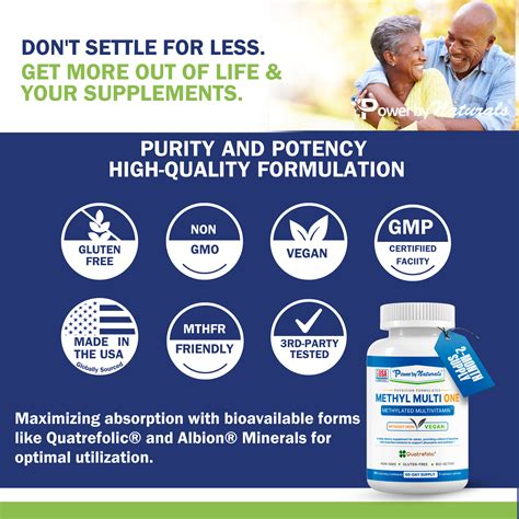 Vegan Methylated Multivitamin for Men & Women with Methylfolate & B12