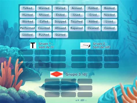 Pronunciation Ed Endings Group Sort