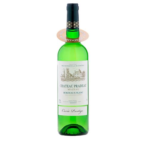 Vinho Branco Chateau Pradeau Mazeau Blanc Cuvee Prestige Ml