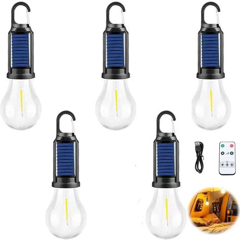 Clearance Under 10$! Solar Outdoor Camping Warm Light Bulb Type