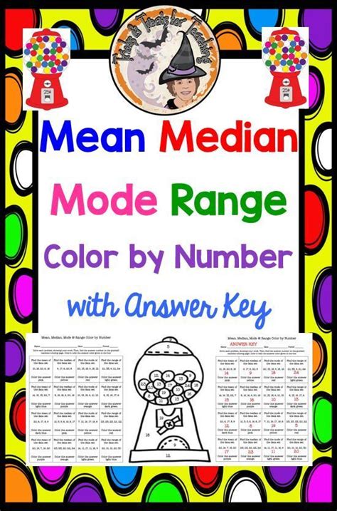 Median Mode Range Mean Worksheets