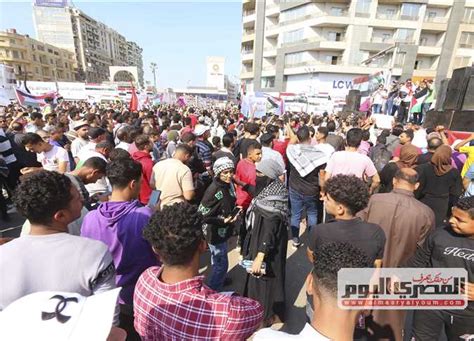 مظاهرات حاشدة في المنصورة لدعم فلسطين صور المصري اليوم