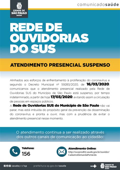 Sa De Vila Maria Guilherme Ouvidorias Sus Atendimento Presencial