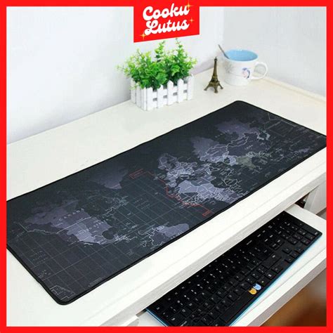 Jual Mouse Pad Gaming XL Peta Dunia Mousepad Besar Mousepad World Map