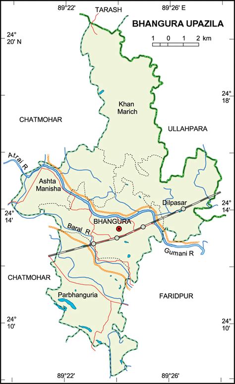 Mouza Map Detailed Maps Of Bhangura Upazila Pabna Bangladesh