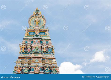 Hindu Colorful Temple in India Stock Image - Image of nandi, colourful ...