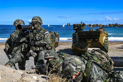 South Korean Marines Conduct Amphibious Assault During Hoguk Exercise