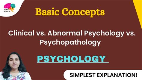 Clinical Vs Abnormal Vs Psychopathology Mind Review YouTube