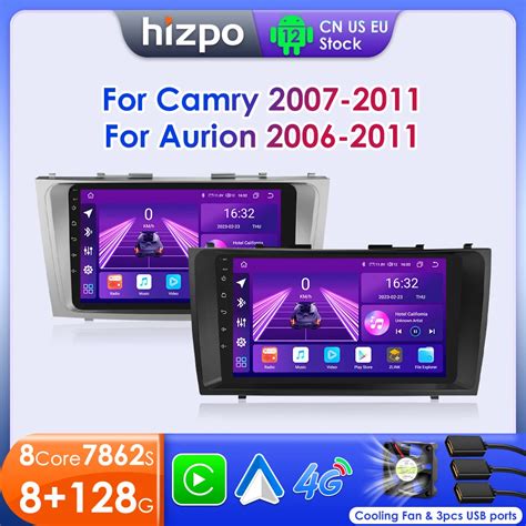 Hizpo 2 Din Android 12 Car Radio For Toyota Camry 2007 2011 Aurion 2006