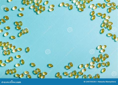 Oil Capsules With Vitamin D Stock Photo Image Of Food Concept 244759230