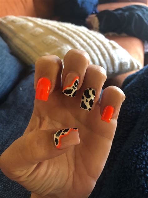 Cowprint Nails Cow Nails Cowboy Nails Western Nails