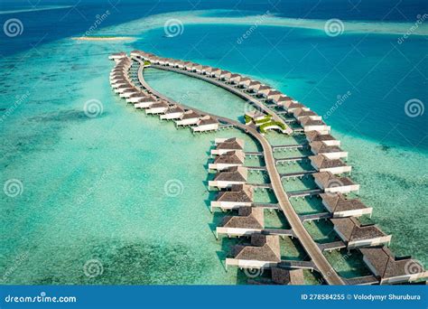 Maldives Islands Have an Island Hotel, Aerial Photography of a Hotel on ...