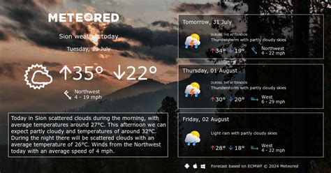 Weather Sion. 14 day Forecast - yourweather.co.uk | Meteored