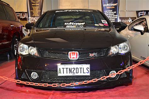 Fondo Honda Civic Exhibido En La Exhibici N De Autos Hot Import Nights