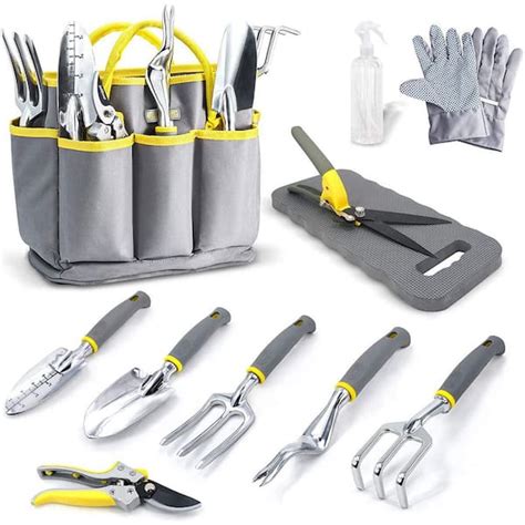 Jardineer 11 Piece Garden Tool Set With Tote Bags And Gardening Gloves