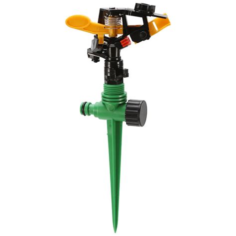 Garden Sprinkler Spike Lawn Grass 360 Degree Adjustable Rotating Water ...