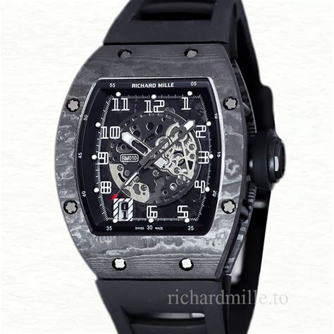 Richard Mille Rm Men Automatic Carbon Fiber Rubber Band Richard