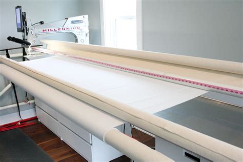 Step By Step Loading The Back Of A Quilt On A Longarm Quilting Frame