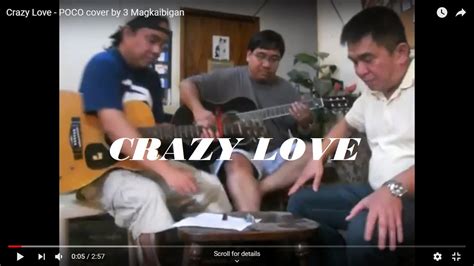 Crazy Love Poco Cover By 3 Magkaibigan Youtube