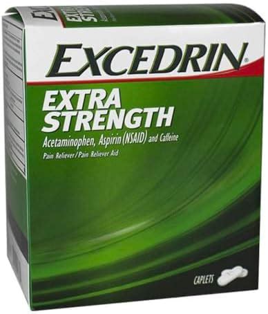 Amazon Excedrin Extra Strength Caplets For Headache Pain Relief