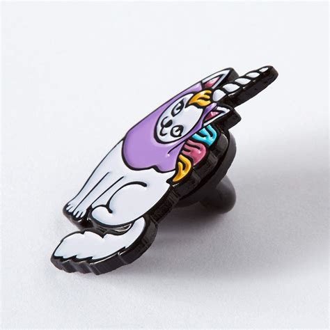 Caticorn Enamel Pin Punky Pins Punkypins