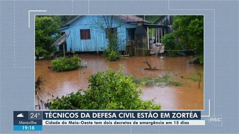 Enchentes Atingem 3 Vezes Cidade Do Oeste De Sc Em Duas Semanas G1