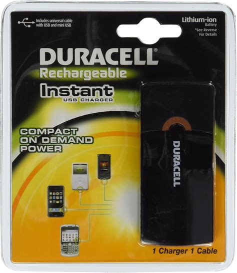 Duracell Instant Usb Chargerincludes Universal Cable With