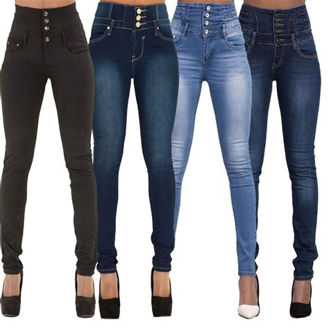 NEW Fashion Wanita Sexy Slim Celana Celana Pensil Skinny Jeans Melar