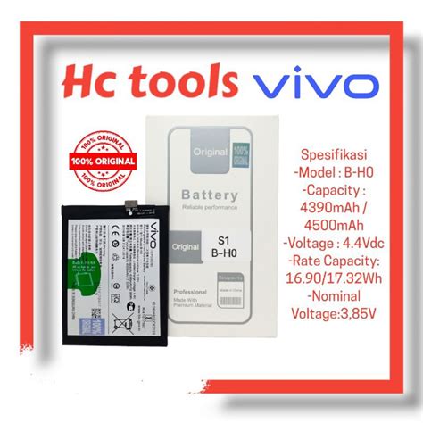 Jual Batre Baterai Battery Vivo S1v17 Neo B H0 Bh0 Original Shopee