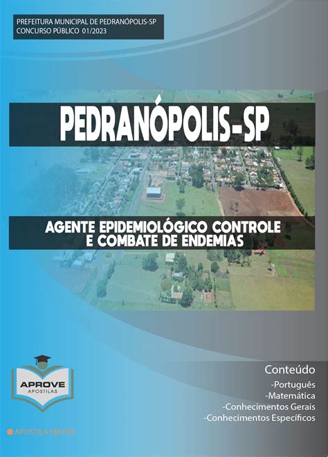 APOSTILA PEDRANÓPOLIS AGENTE EPIDEMIOLÓGICO CONTROLE E COMBATE DE