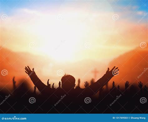 Worship Concept: Worship and Praise God Stock Image - Image of concert ...