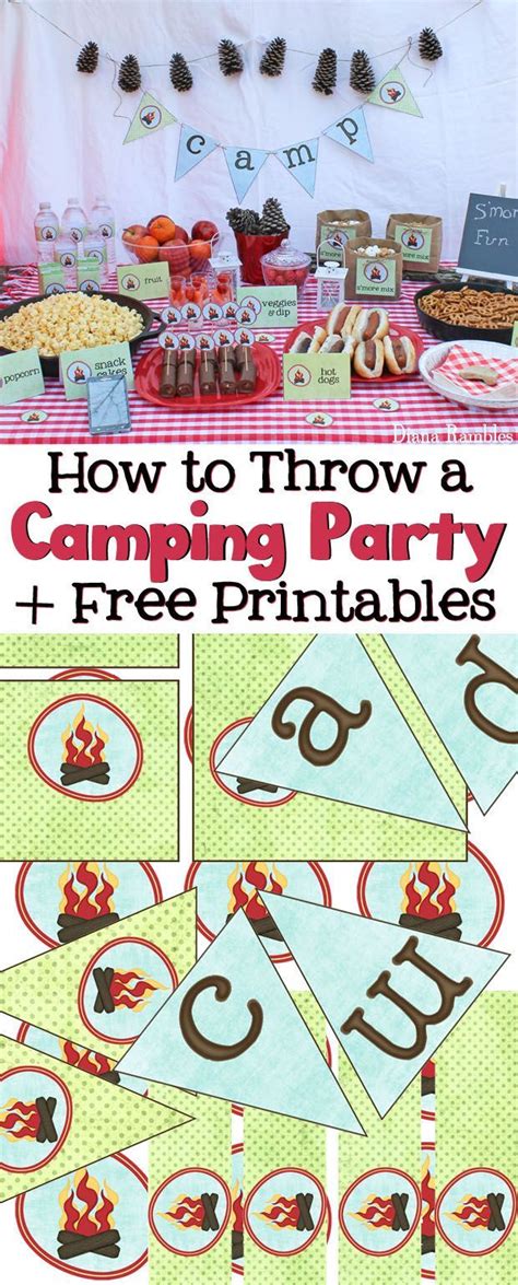 Throw A Camping Themed Party Love To Go Camping But Cant Leave Home