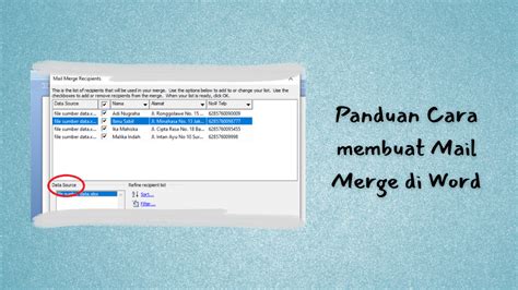 Cara Membuat Mail Merge Di Microsoft Word Mudah Deepublish Store