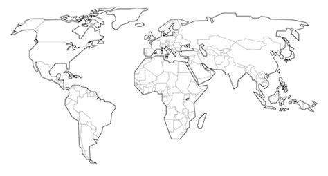 √100以上 world map blank countries 235420-World map outline with countries name