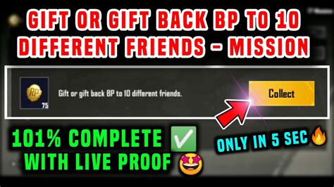 Gift Or Gift Back Bp To Different Friends How To Gift Bp To