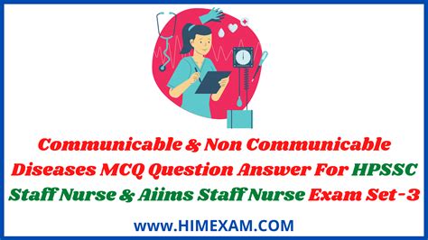 Communicable Non Communicable Diseases Mcq Question Answer For Hpssc