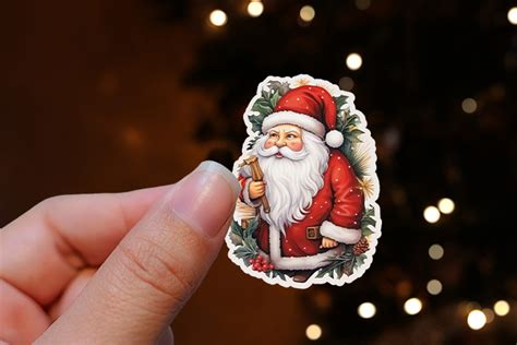 Christmas Stickers Printable - Santa Claus Sticker